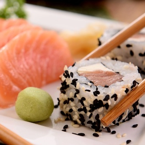 Vis voor sushi gebruiken