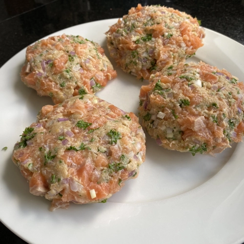 Zelf zalmburgers maken