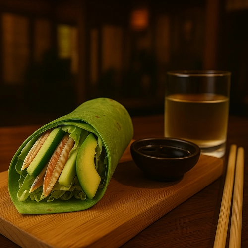 Wrap met gerookte palingfilet