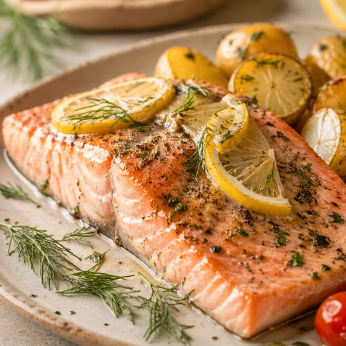 Zalm uit de oven